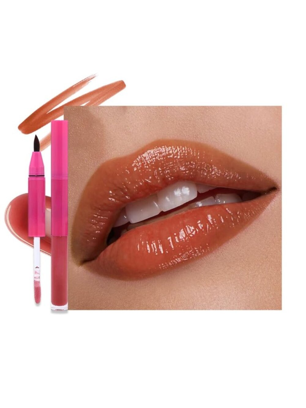 Women's 1Pcs-H09 Red Brown Long Lasting Waterproof Velvet Matte Stick Lipstick